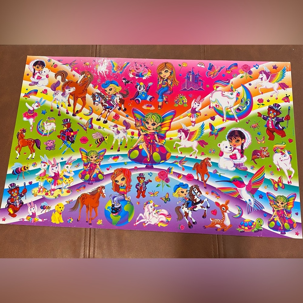 Lisa Frank Sticker Sheet JUMBO